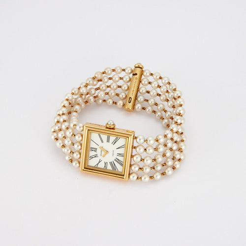 Montre CHANEL- Montre de dame bracelet Perles 58 Facettes