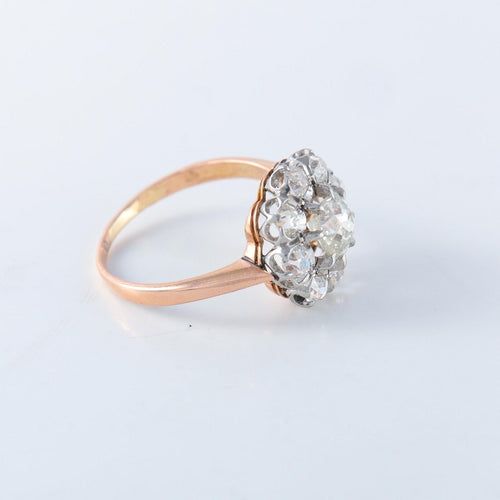 Bague 59 Bague Pompadour en or 18ct et diamants 58 Facettes