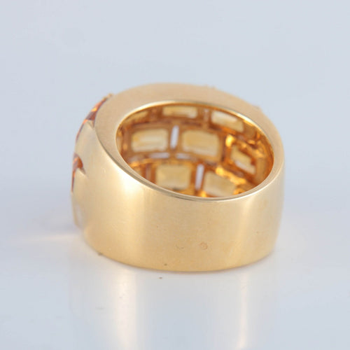 Bague 55 POIRAY - Bague en or et citrines 58 Facettes