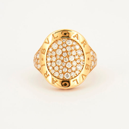 Bague BULGARI - Bague Pavage Diamants 58 Facettes