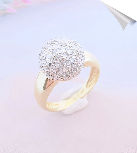 Bague Bague boule en diamants et or 58 Facettes AA 1543