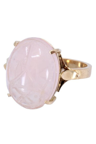 Bague BAGUE SCARABÉ QUARTZ ROSE 58 Facettes 066641