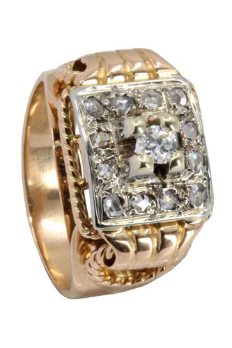Bague 50 BAGUE ANCIENNE DIAMANTS 58 Facettes 053091