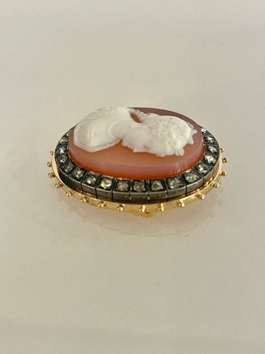 Pendentif Pendentif Camée Entouré De Diamants 58 Facettes 986864