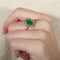 Bague Bague Marguerite Emeraude et diamants 58 Facettes 8392