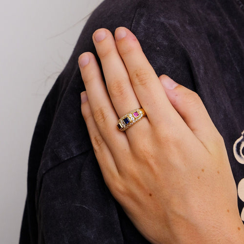 Bague 52 Bague Carrée 58 Facettes 2.131