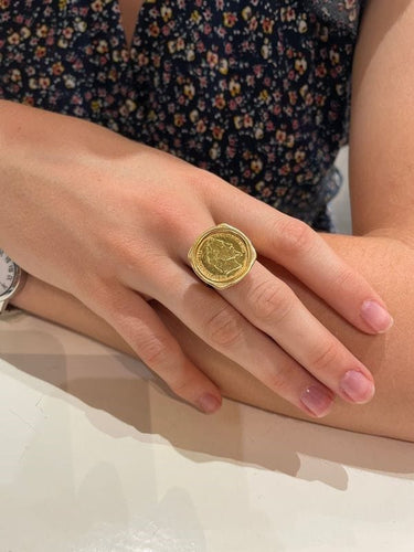 Bague BAGUE PIÈCE 10 FRANCS NAPOLÉON III 58 Facettes 053291