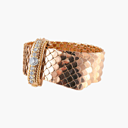 Bracelet Incroyable manchette des années 30 58 Facettes P2L11