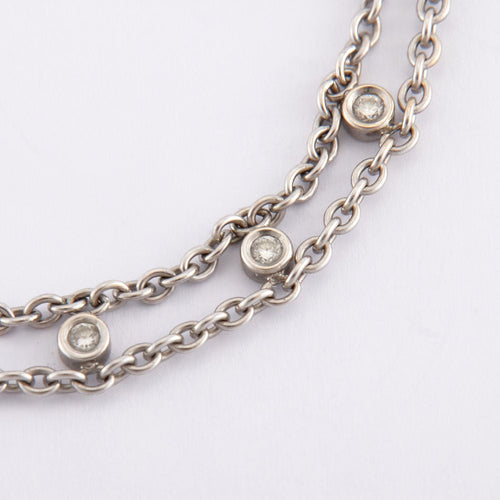 Bracelet Bracelet moderne diamants et or gris 58 Facettes