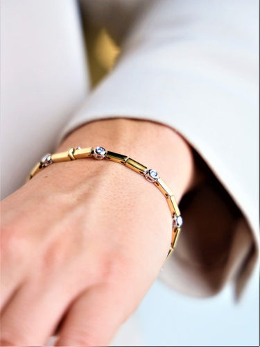 Bracelet Bracelet Maille souple Or jaune Diamant 58 Facettes 1641173CN