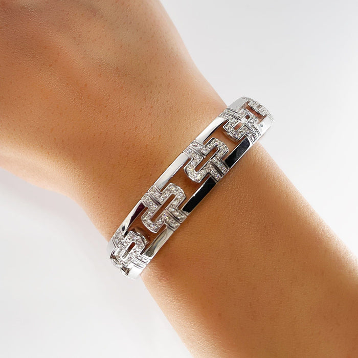 Bracelet Bracelet Bulgari Parentesi Or Gris 58 Facettes 62800067