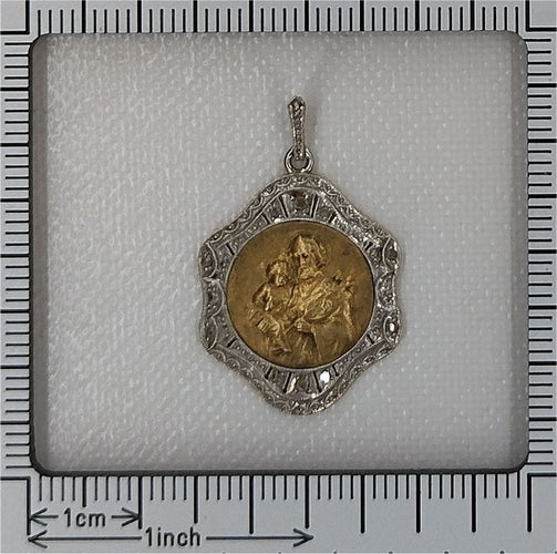 Pendentif Pendentif  Saint Antoine de Padoue diamants 58 Facettes 23191-0418