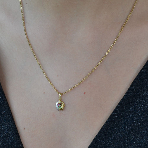 Pendentif Pendentif or pierres précieuses 58 Facettes CVP18