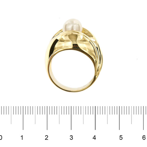 Bague 55 Bague bandeau perle 58 Facettes 29788A