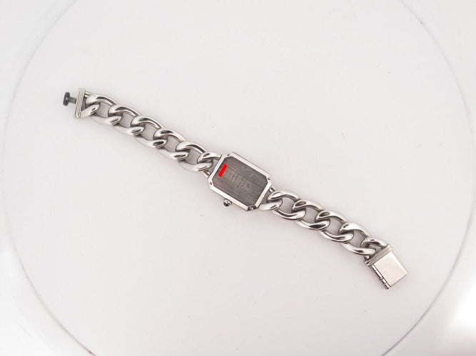 Montre vintage montre CHANEL premiere chaine gourmette gm diamant quartz 58 Facettes 253634