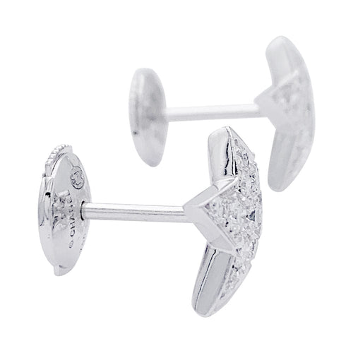 Boucles d'oreilles Boucles d'oreilles Chanel, "Comète", or blanc, diamants. 58 Facettes 32612