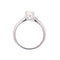 Bague 53 Solitaire diamant 0.88 carat en or blanc 58 Facettes 241027