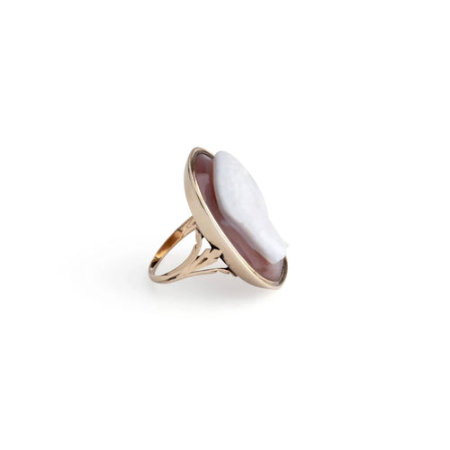 Bague 52 Bague Or jaune camée agate 58 Facettes 1