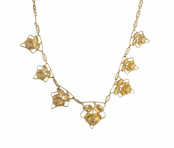 Collier COLLIER OR ART NOUVEAU 58 Facettes BO/220121