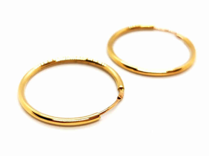 Boucles d'oreilles Boucles d'oreilles Créoles Or jaune 58 Facettes 1732456CN