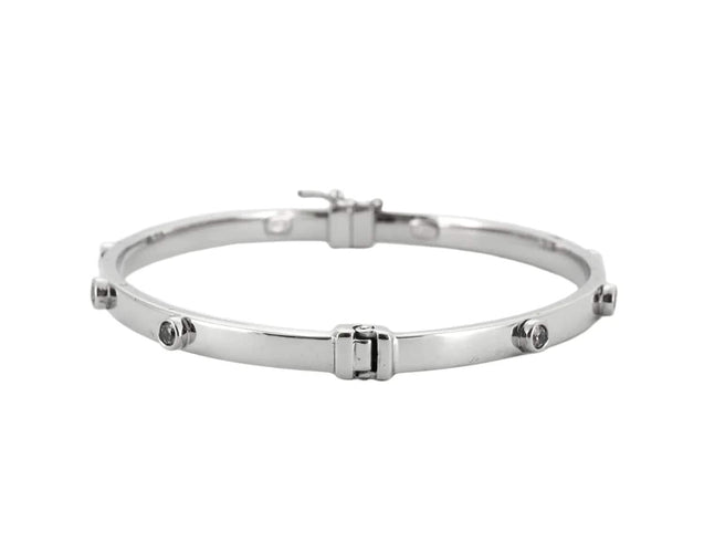 Bracelet Bracelet "VY" Or blanc Zircons 58 Facettes BO/230079