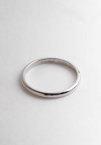 Bague 54 Bague CARTIER Alliance 1895 Platine 950/1000 58 Facettes 64615-60979