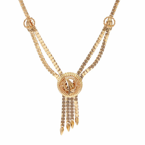 Collier Collier vintage en or à maille pliée 58 Facettes 23-187