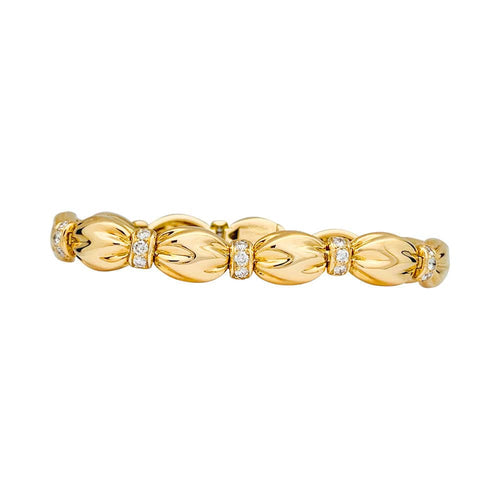 Bracelet Bracelet Van Cleef & Arpels, "Drapé", or jaune, diamants. 58 Facettes 31563