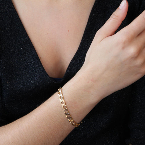 Bracelet Bracelet gourmette en or rose 58 Facettes 21-568