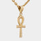 Pendentif Pendentif croix égyptienne or jaune 58 Facettes CVP58