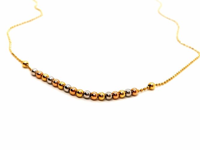 Collier Collier Maille boule Or jaune 58 Facettes 1752357CN