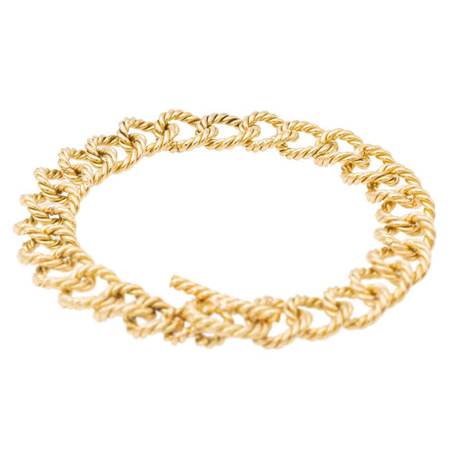Bracelet Bracelet Maille torsadée Or jaune 58 Facettes 2270603CN
