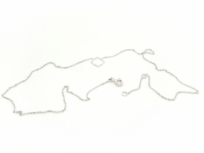 Collier Collier Transparence Or blanc 58 Facettes 578935RV