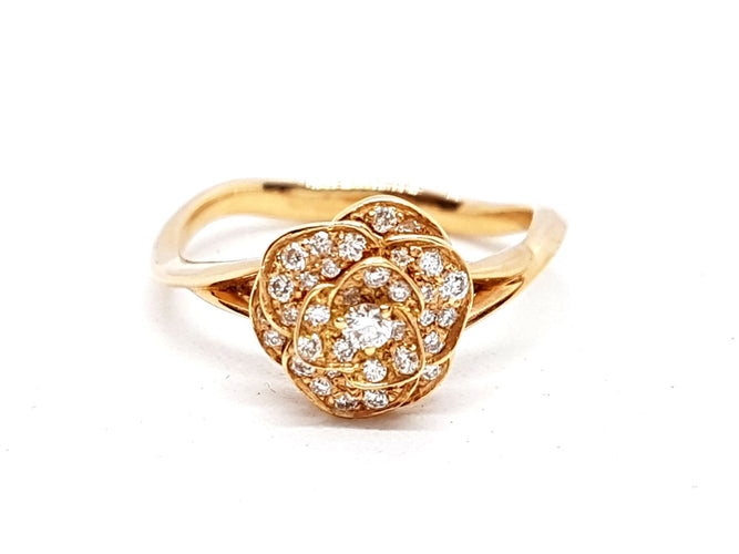 Bague 53 Bague Fleur Or rose Diamant 58 Facettes 578704RV