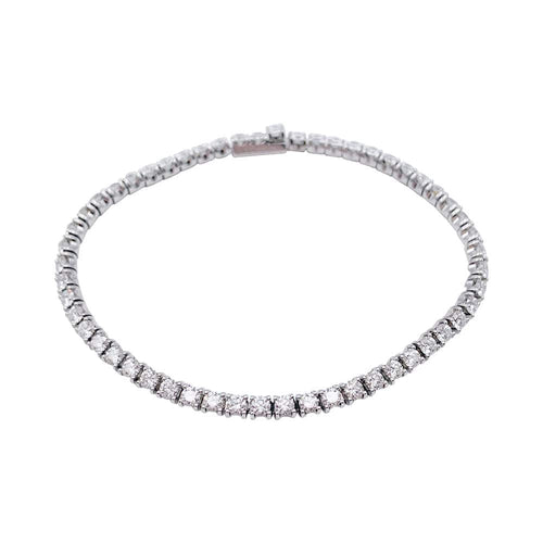 Bracelet Bracelet Cartier, Lignes Essentielles, or blanc, diamants. 58 Facettes 32426