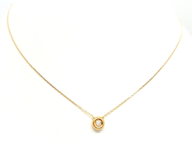 Collier Collier Or rose Diamant 58 Facettes 579141RV
