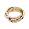 Bague 51 Bague Cartier, "Constellation", or jaune, gemmes de couleur. 58 Facettes 33212
