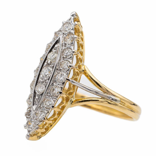 Bague 53 Bague Marquise Or jaune Diamant 58 Facettes 2560735CN