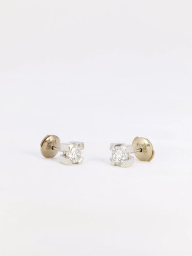 Boucles d'oreilles Puces d’oreilles diamants 58 Facettes 786
