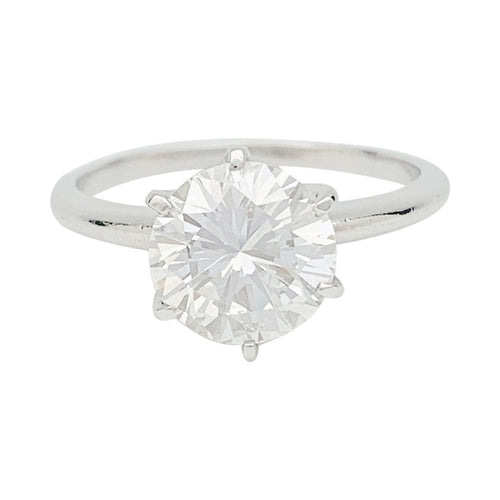Bague 53 Solitaire platine et diamant, 2,23 carats. 58 Facettes 31441