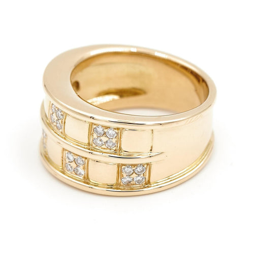 Bague 53 Bague Bandeau Or jaune Diamant 58 Facettes 2031592CN