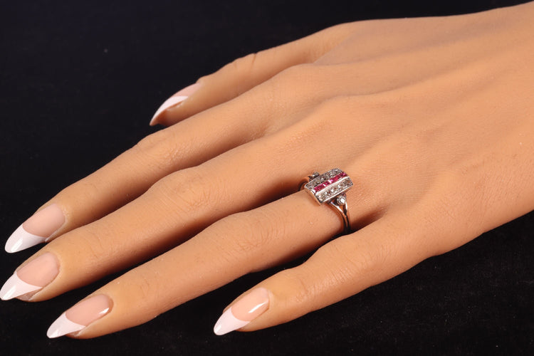 Bague 57 Bague diamant et rubis 58 Facettes 22321-0041