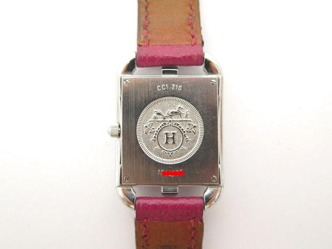 Montre montre HERMES cape cod pm 31mm quartz acier cuir double tour 58 Facettes 255637