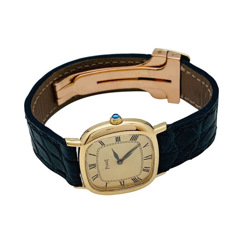 Montre Montre Piaget en or jaune, cuir. 58 Facettes 29410