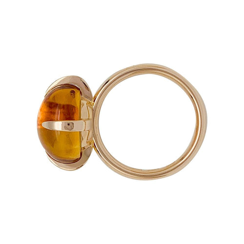 Bague 50 Bague Pomellato "Veleno" or rose et citrine. 58 Facettes 31400