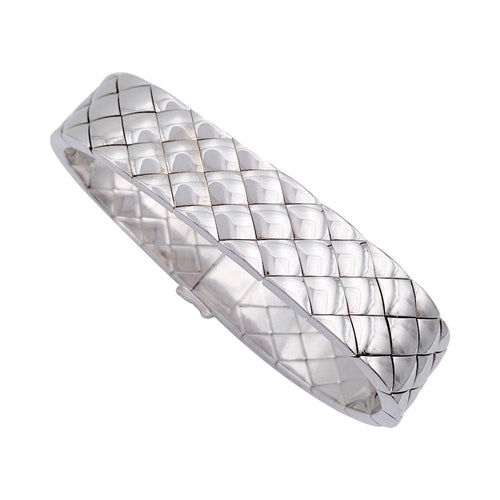 Bracelet Bracelet Chanel, "Matelassé", or blanc. 58 Facettes 32189