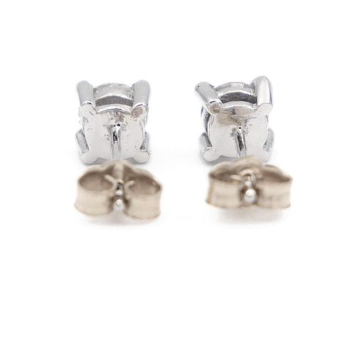 Boucles d'oreilles Boucles d'oreilles Puces Or blanc Diamant 58 Facettes 1931148CN