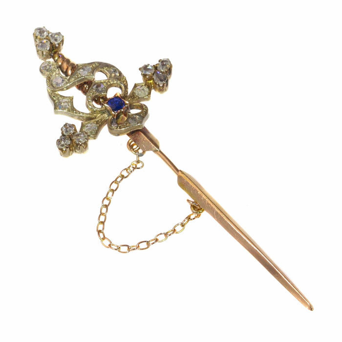 Broche Broche vintage, diamants, saphir 58 Facettes 21309-0733