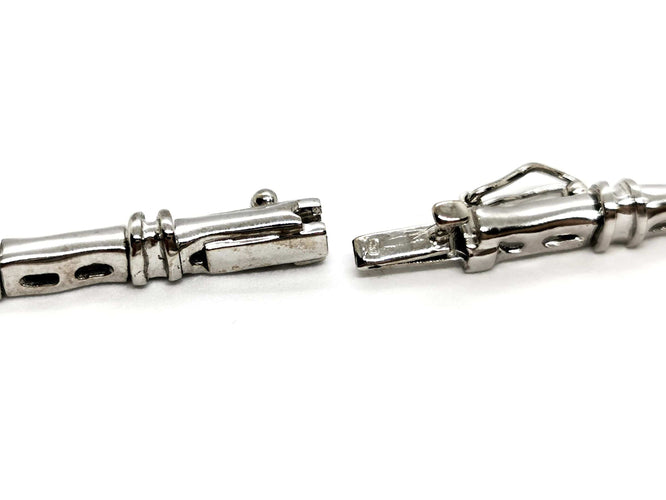 Collier Collier Or blanc Diamant 58 Facettes 1523675CN