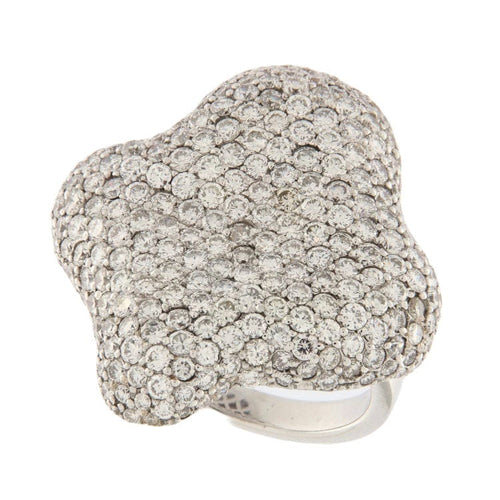 Bague 56.5 Bague Nuage pavage diamants 5,17 ct 58 Facettes G3405